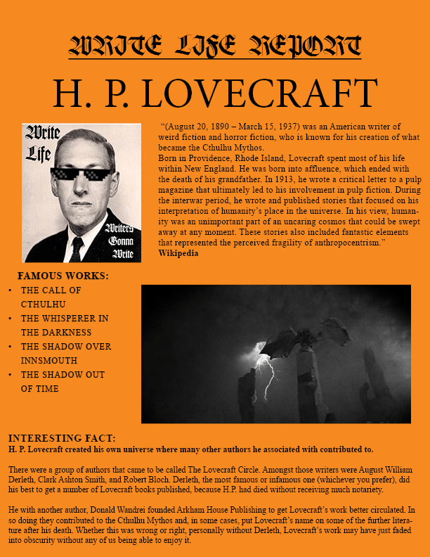 Lovecraft REPORT ENTRY