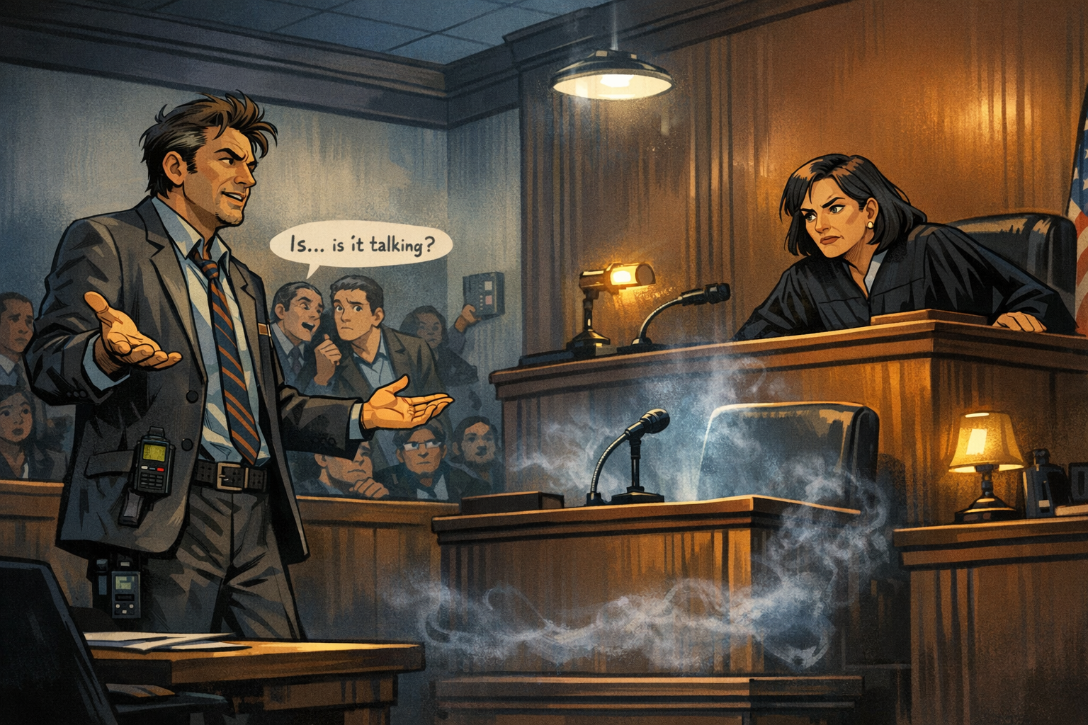 ghost in the courtroom